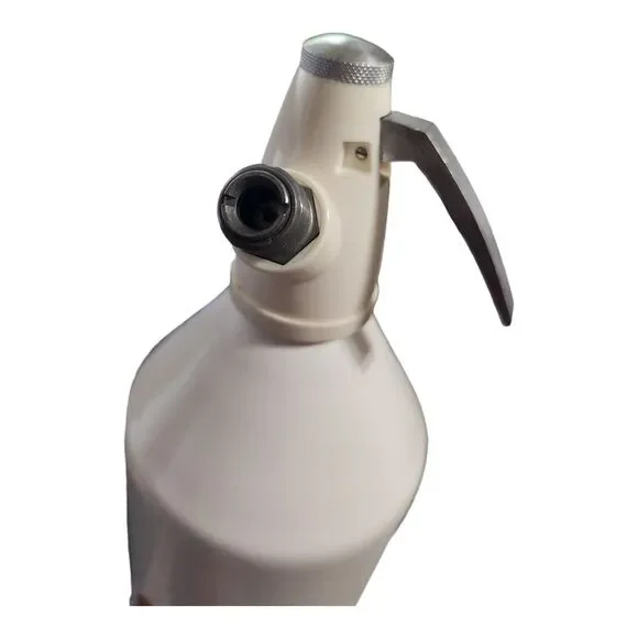 Vintage Syphon Seltzer Bottle Mr Fizz One Liter Soda 1L BOC BAR‎ Made In England - Picture 7 of 9